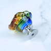 Rose Shape Kitchen Knob Lever Rhinestone Colorful Handles Crystal Cabinet Knob Handle