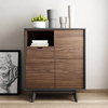 Storage Drawer Solid Wood Legs Bedside Table Luxury Nightstand Side Table