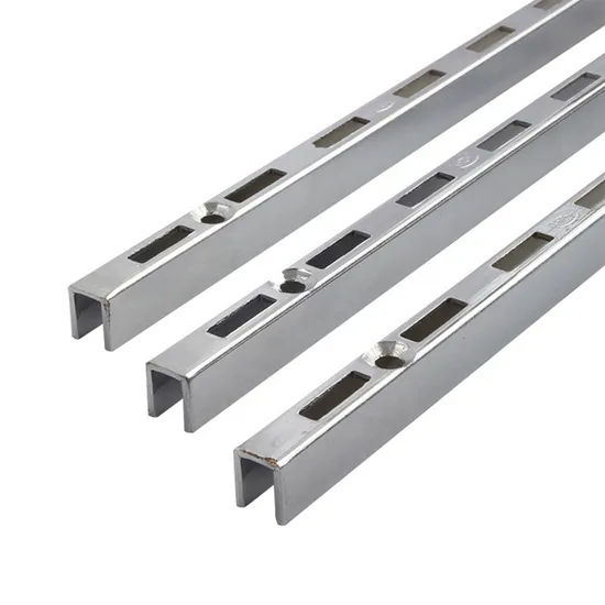 Metal AA Column with Holes Wall Mounting Single Slotted Channel Upright