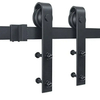 Wood Sliding Industrial Classic Strap Barn Door Hardware Kit