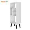 White Bookshelf with Plenty of Storage Open Shelf Bookcase