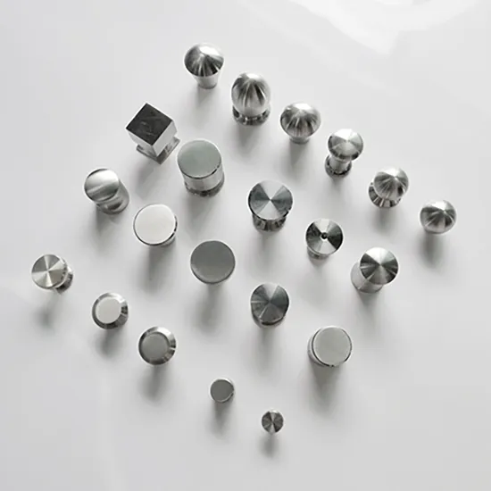 Stainless Steel Wardrobe Metal Cupboard Knobs Handles Drawer Pull Round Cabinet Knob