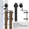 Metal Barn Door Accessories Steel J Shape Sliding Barn Door Hardware Kits