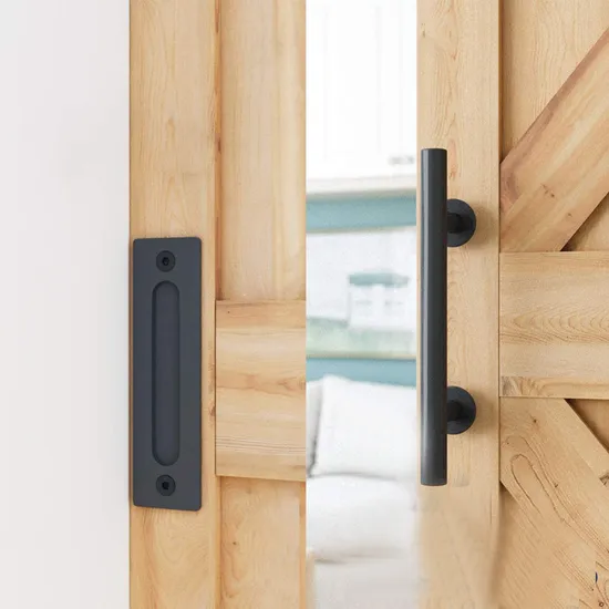 6FT Top Mount Sliding Barn Door Hardware Kit Whole Set