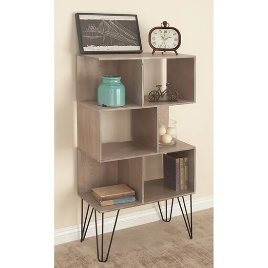 Living Room Furniture with Metal Iron Feet Storage Shelves Side Tables