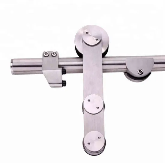 European Modern Stainless Steel Glass Door Sliding Barn Door Hardware System Kits