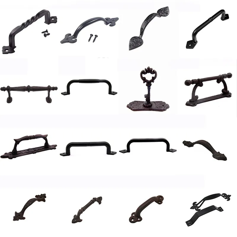 Solid Cast Steel Bending Design Wooden Barn Door Top Rollers Kits