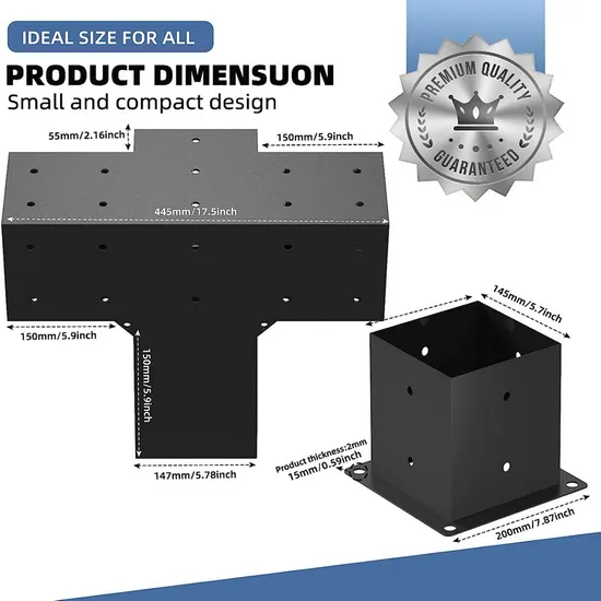 Woodwork Pergola Kit Metal Steel Wood Beams Connector Pergola Bracket