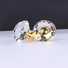 Zamak Diamonds Cabinet Door Knobs Luxury Crystal Glass Drawer Pull Knob