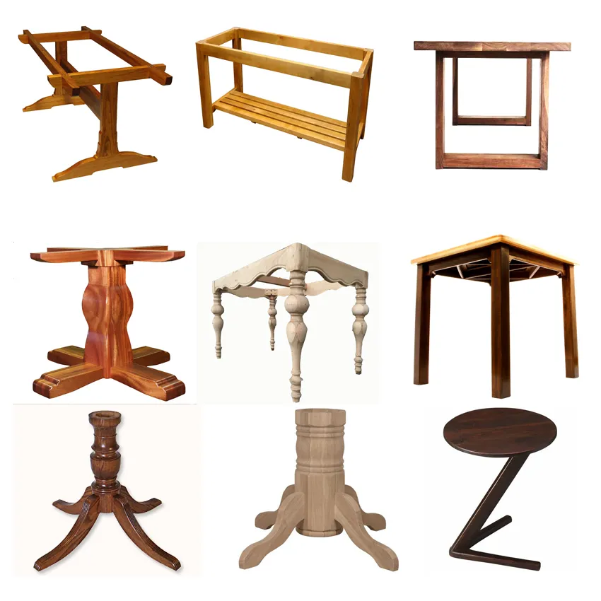 Unfinished Solid Wood Table Leg/Table Legs for Sale Wood/Outdoor Table Legs