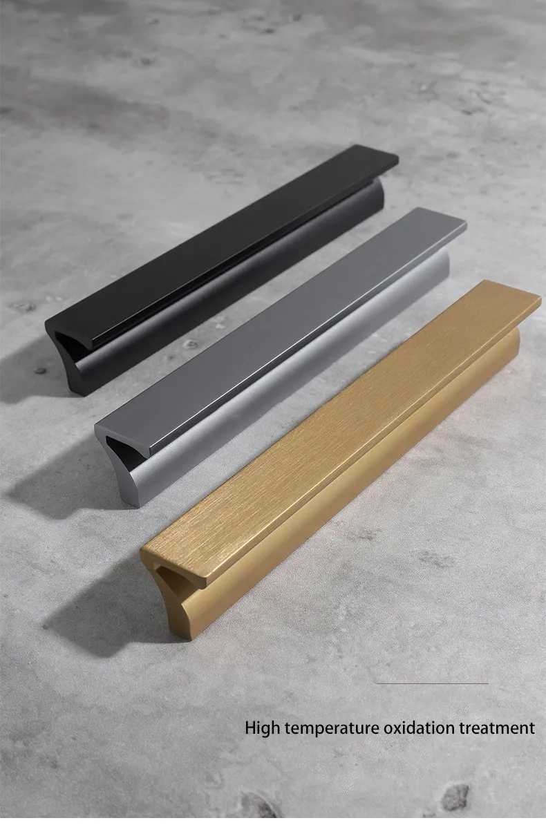 Modern 7-Figure Aluminum Alloy Furniture Cabinet Drawer Closet Door Handle