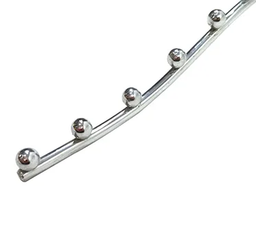 Chrome Finish Metal Wire Display Iron Waterfall Hooks for Clothes