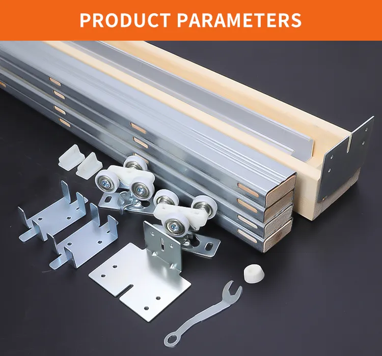 3W 200 Lbs Sliding Pocket Door Hardware Frame Kit