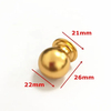 Brass Gold Stainless Steel Hollow Square Ball Finger Pull Knob
