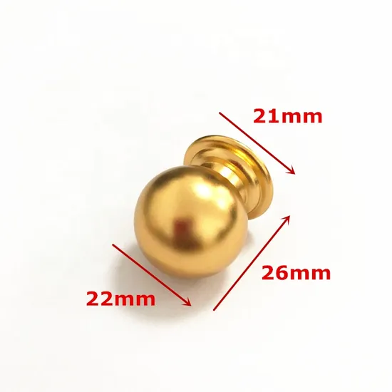 Brass Gold Stainless Steel Hollow Square Ball Finger Pull Knob