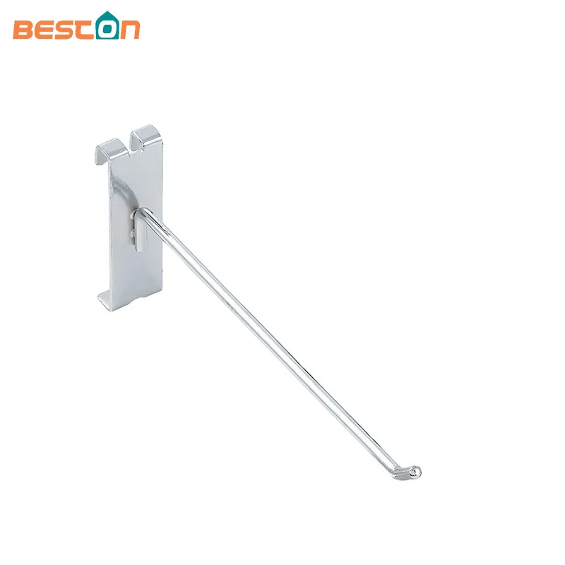 Grid Panel Metal Garment Chrome Display Hook Slatgrid Peg Hooks