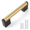 Stainless Steel Brushed Satin Gold Black Cabinet Drawer Door Pulls Furniture Handles
