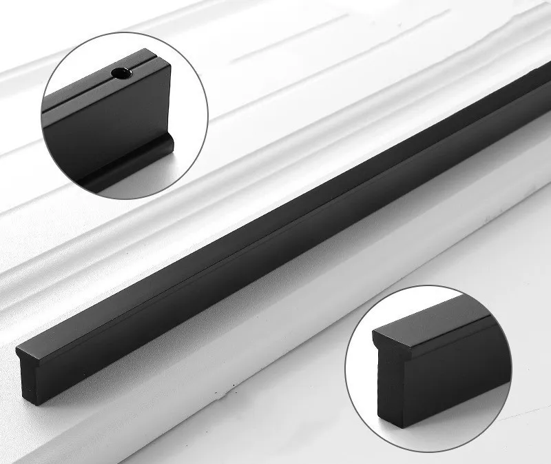 Aluminium Kitchen Handle Knob Furniture Cabinet Drawer Long Knobs Luxury Gold Handle