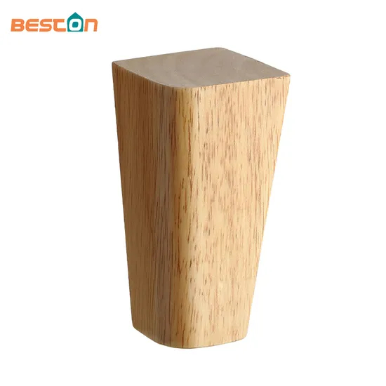 Carved Solid Wood Legs Square Long Tapered Natural Solid Wood Furniture Legs