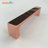 Brass Color Rose Gold Square Pull Hardware Cabinet Door Square Pull Handles