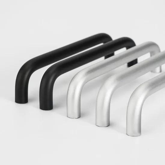 Curved Kitchen Drawer Handle Aluminum U Shape Handles