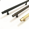 Brass Knurled Solid Cupboard Black/Chrome/Gold Cabinet Pull Handle