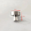 Solid Single Hole Cupboard Furniture Cabinet Drawer Knob Kitchen Nickel Handle Knobs