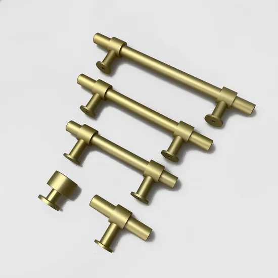 Aluminum Alloy Matt Gold T Bar Kitchen Cabinet Cupboard Handle