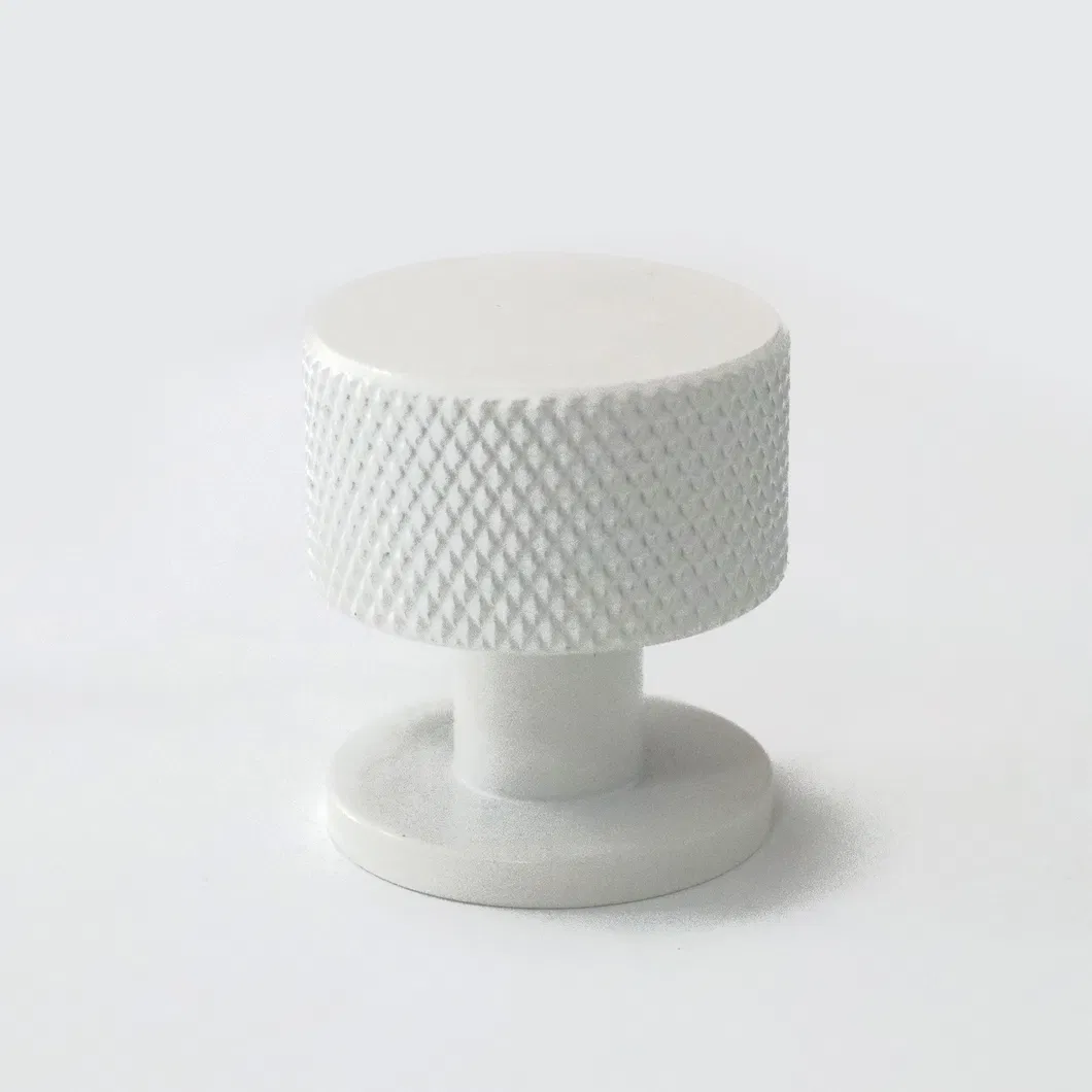 Furniture Cabinet Knobs Black Gold White Knurled Texture Drawer Pull Knob