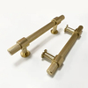 Furniture Handles Aluminum Alloy Brass Gold T Bar Knurling Cabinet Cupboard Handle
