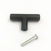 2 Inch 12X50mm T Bar Single Hole Black Ss Cabinet Pull Knob