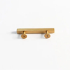 Square Bar Pull Gold Finishing Aluminium T Shape Kitchen Cabinet Handle