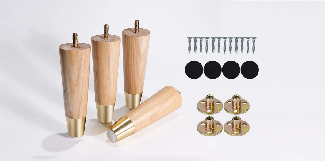 Sofa Cabinet Feet Solid Wood Bed Furniture Accessories Legs