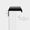 Minimal No-Punch Cupboard Narrow Edge Closet Door Handle
