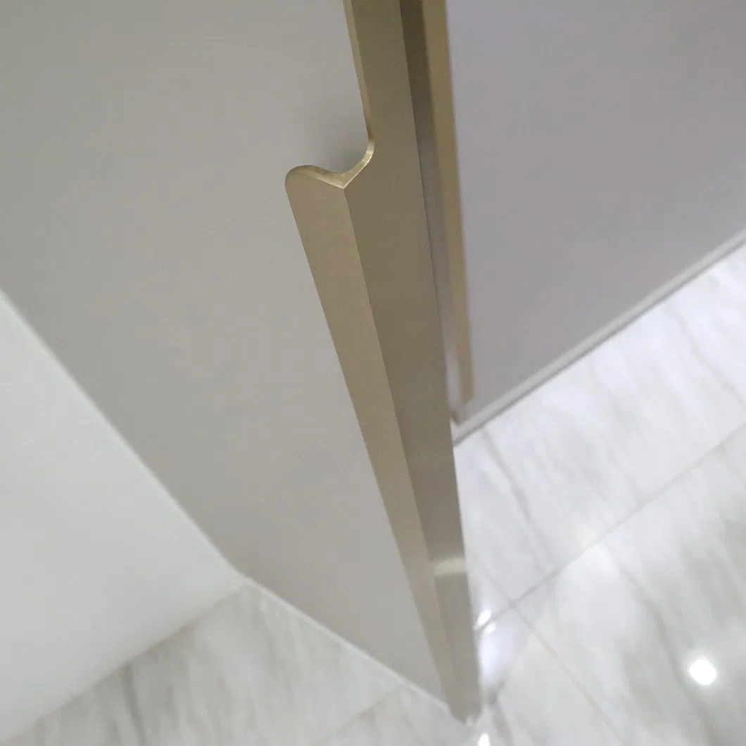 Aluminum Alloy Cabinet Handles 2.8m Antique Gold Long Wardrobe Handle