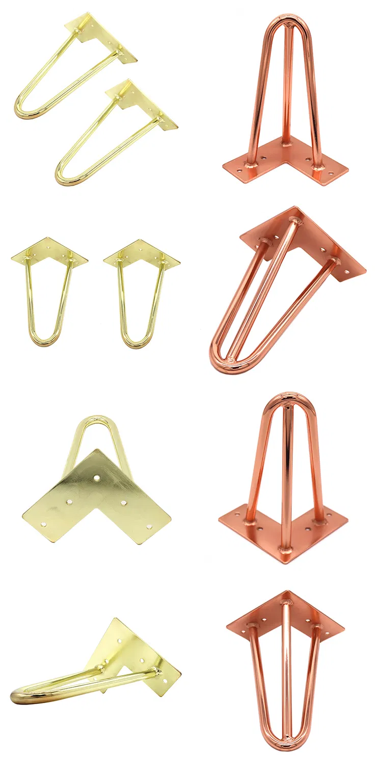 New Design Furniture Wholesale Coffee Table Height Metal Hairpin Legs