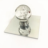 Zinc Furniture Hardware Style Crystal Glass Cabinet Drawer Chrome Knob