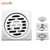 Ss Square Floor Drainer Rapid Anti-Odor Floor Drain Wire Drawing