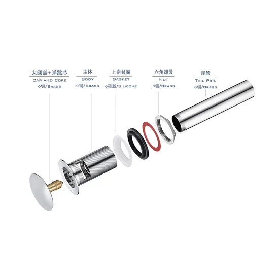 Pop up Waste Drain with Overflow Chrome