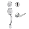 Main Entry Entrance Grip Handle Door Knob Lever Deadbolt Lock Set Lock