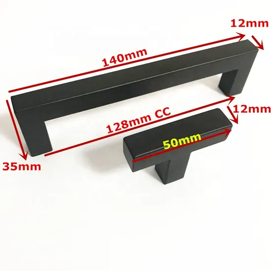 Solid Cast Iron Stainless Steel Square Door Pull Handle