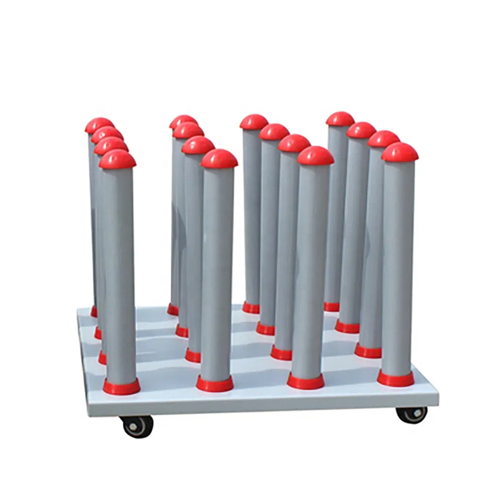 Industrial Mobile Vinyl Roll Storage Rack, Roll Media Display Rack