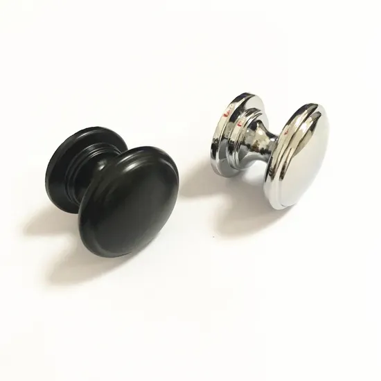 Furniture Hardware Round 30mm Diameter Black Pull Knob