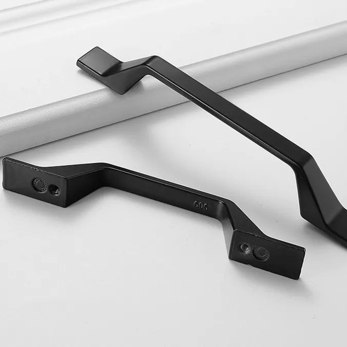 Kitchen Cupboard Drawer Handles Knob Pull Handle Black Furniture Bin Cup Handle