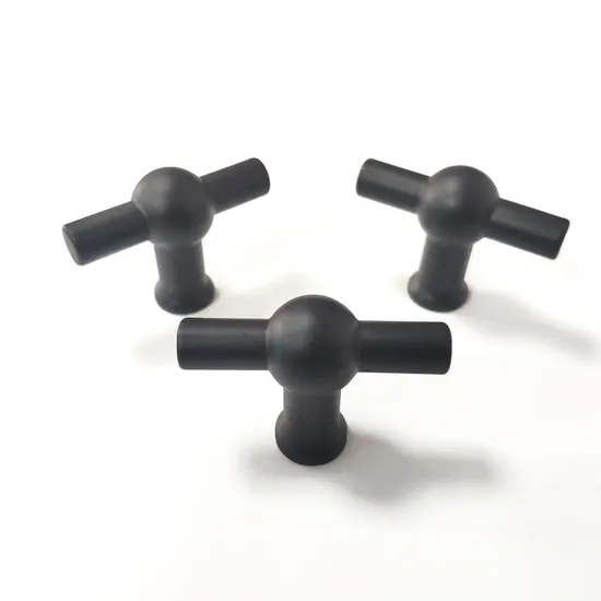 Custom Modern Door Handles Black Dresser Kitchen Cabinet T Bar Pull Knob