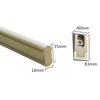 Wardrobe Accessories Oval Closet Rod with Light Black Champagne Aluminum Closet Rod