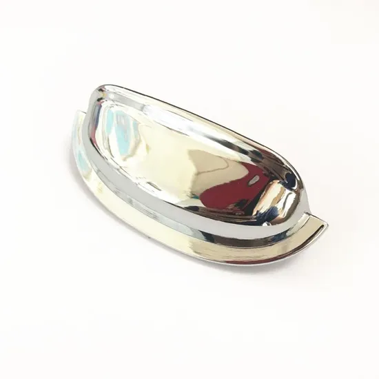 Satin Nickel Chrome Cabinet Hardware Bin Cup Drawer Shell Handle Pull