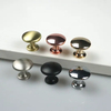 Zinc Alloy Furniture Hardware Kitchen Room Interior Black Round Mushroom Knob