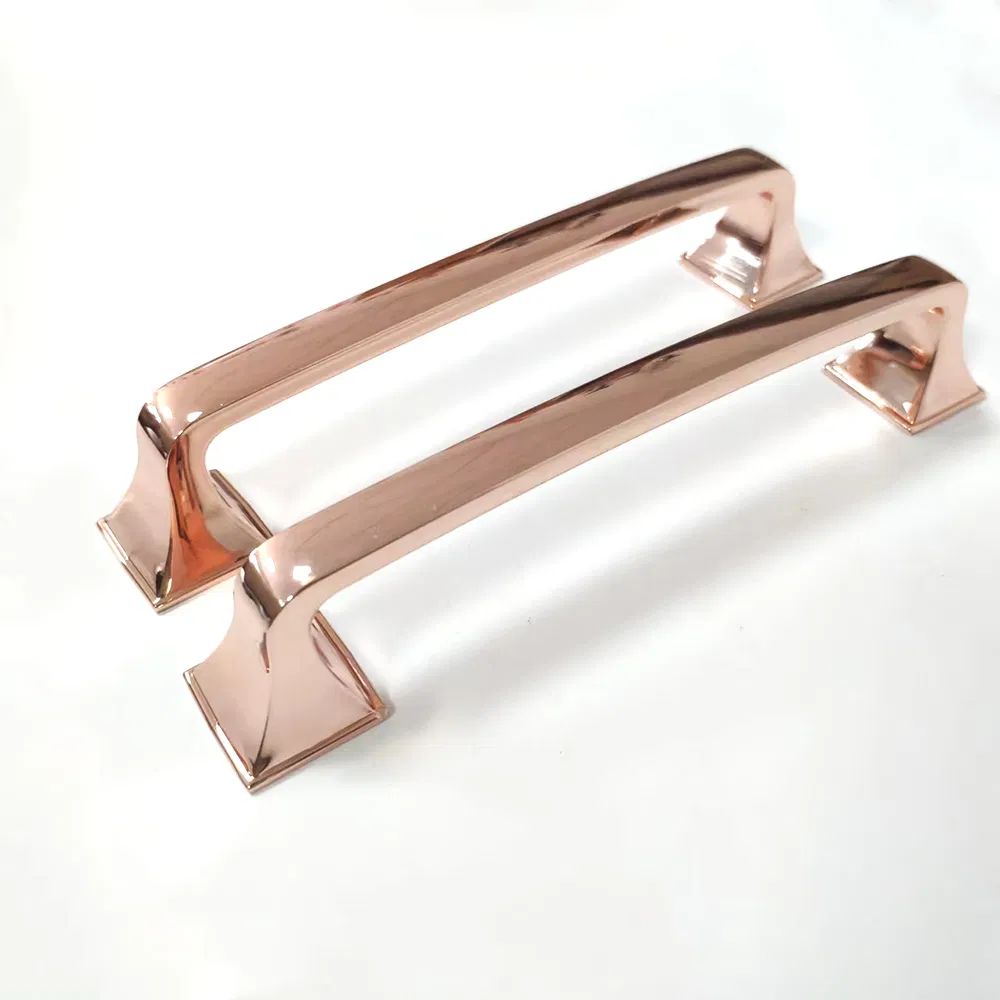 Zinc Alloy Rose Gold Cabinet Handles Kitchen Handles Furniture Drawer Pull Knobs