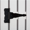 T-Strap Heavy Duty Shed Door Hinges Gate Strap Hinges Black Tee Hinge